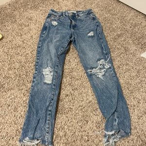 garage size 00 mom jeans